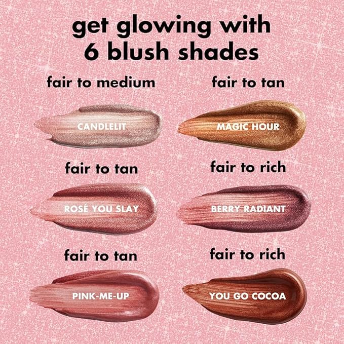 e.l.f. Halo Glow Blush Beauty Wand, Liquid Blush Wand For Radiant, Flushed Cheeks, Infused With Squalane, Vegan & Cruelty-free, Candlelit