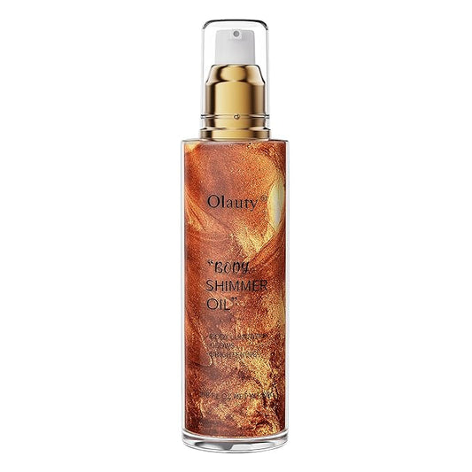Shimmer Body Oil, Highlighter Makeup Smooth Glitter Glow