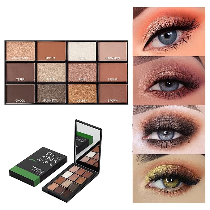 12 Colors Eyeshadow Palette Makeup Shades Nude Matte