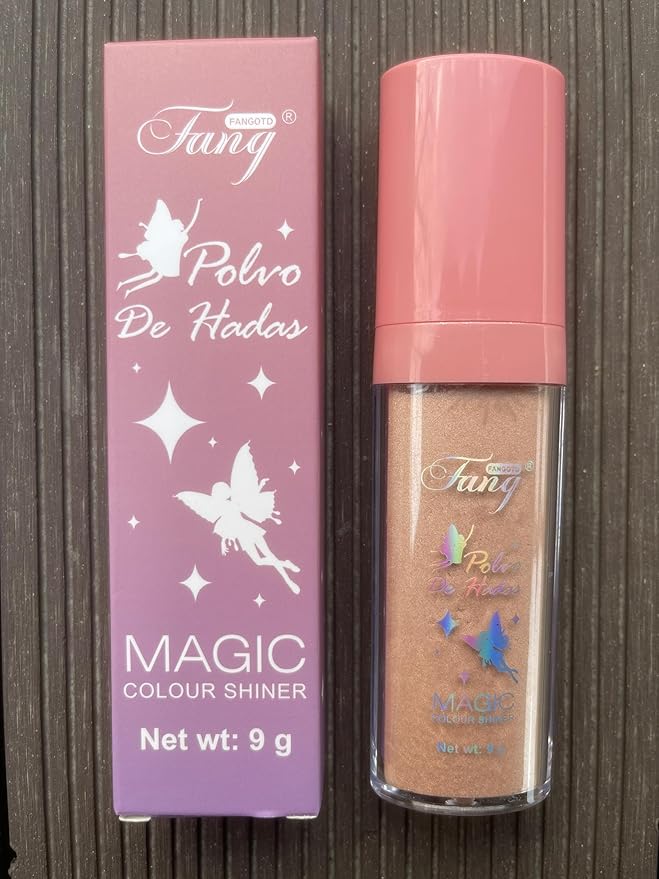Polvo De Hadas Body Glitter Face Highlighter Powder Glow(Fairy Pink)