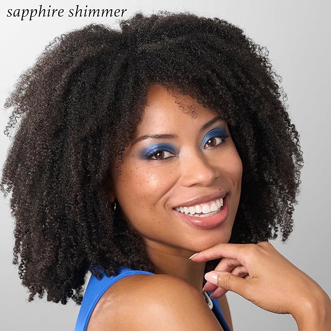 Julep Eyeshadow 101 Cream-to-Powder Waterproof Shadow Stick – Sapphire Shimmer – Long-Lasting, Crease-Proof, Jewel Toned Blue Shimmer Cream Eyeshadow with Built-in Smudger