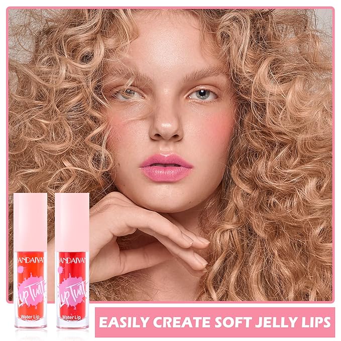 AWCCXMYM 2Pcs Lip Stain Lip Tint Stain Nude Gloss