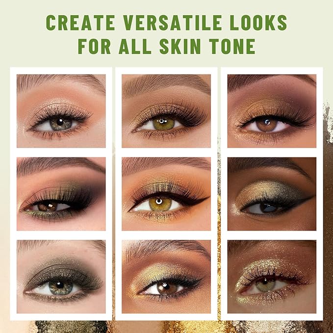 6 Colors Mini Naked Eyeshadow Makeup Palette Olive-colored Neutral Tone Eye Shadow Matte & Shimmer Nude Make Up Pallet with Mirror Blendable Highly Pigmented Travel Size Gift Kit 04