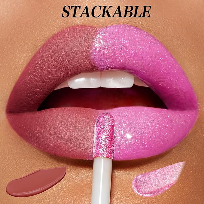 Matte Liquid Lipstick Set,Waterproof Long Lasting Non-Stick Lipstick for Women (12pcs)