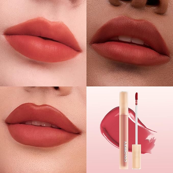 COLORKEY Soft Matte Water Tint | Matte Finishs | Long-Lasting | Moist Fit Without Stickiness | Moisturized | Waterproof(R301 Spring Cherry Tree)