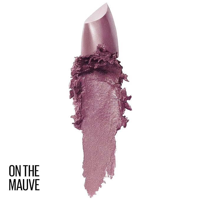 Maybelline Color Sensational Lipstick, Lip Makeup, Cream Finish, Hydrating Lipstick, On The Mauve, Mauve ,1 Count
