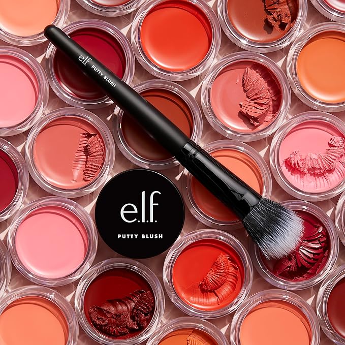 e.l.f. Putty Blush, Creamy & High-Pigment Formula For A Natural Glow, Delivers A Semi-Matte & Powder Finish, Vegan & Cruelty-Free, Bora Bora