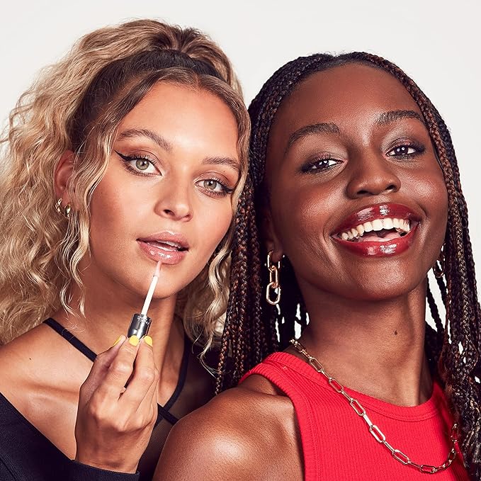 Rimmel Stay Glossy Lip Gloss - Non-Sticky and Lightweight Formula for Lip Color and Shine - 030 Cake for Breakfast, .18oz