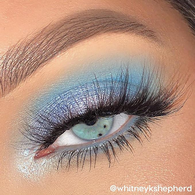 ColourPop Blue Moon Eyeshadow Palette - Monochromatic Blue Shadow Palette with Matte, Metallic and Duochrome Finishes - High-Pigment Eye Makeup with a Long-Wearing Formula (0.3 oz)