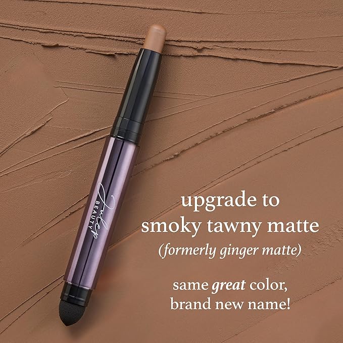 Julep Eyeshadow 101 Cream-to-Powder Waterproof Shadow Stick – Smoky Tawny Matte – Long-Lasting, Crease-Proof, Muted Brown Matte Eyeshadow with Built-in Smudger