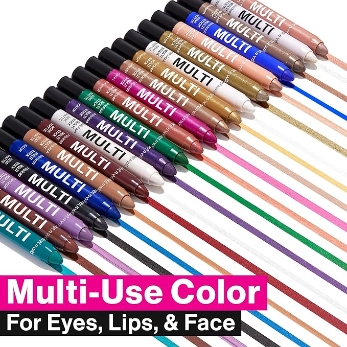 wet n wild Color Icon Cream Eyeliner Eyeshadow Multi-Stick, Moisturizing, Nourishing Velvety Cream-to-Powder Buildable & Blendable Formula, Cruelty-Free & Vegan - Nocturnal Behavior