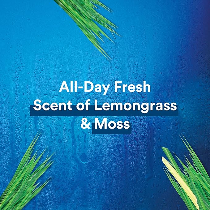 Suave Men Moisturizing Body & Face Wash for Sensitive Skin, Lemongrass scent, No Parabens, No Phtahaltes, 18 Oz Pack of 6