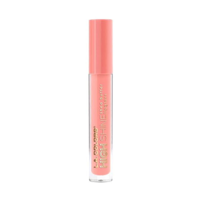 L.A. COLORS High Shine Shea Butter Lip Gloss, Baby Cakes, 0.14 Oz