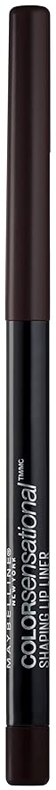 Maybelline Color Sensational Shaping Lip Liner with Self-Sharpening Tip, Rich Chocolate, Chocolate Brown, 1 Count