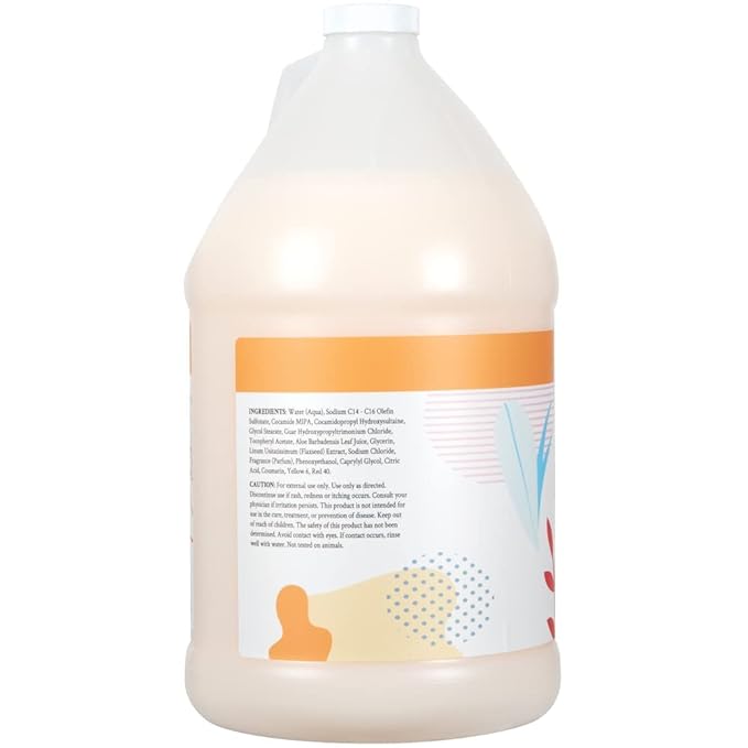 Ginger Lily Farms Botanicals All-Purpose Liquid Hand Soap Refill, Coco Mango, 100% Vegan & Cruelty-Free, Coconut Mango Scent, 1 Gallon (Pack of 4)