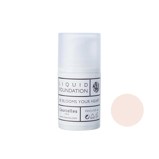[Courcelles] Liquid Foundation (0.507oz) [K-Beauty] Made in Korea (NO.110-Pink Beige) 15ml