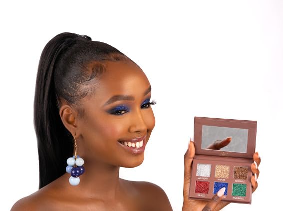 Glitter Eyeshadow Palette, Pressed Pigmented Mineral Ultra Eyeshadow