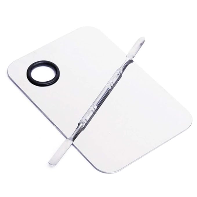 Stainless Steel Cosmetic Makeup Palette, Professional Cosmetic Mixing