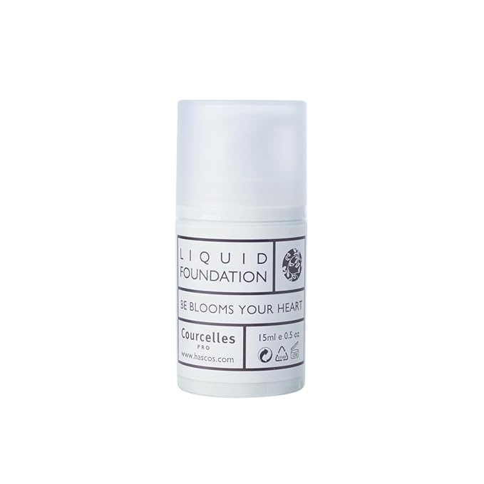 [Courcelles] Liquid Foundation (0.507oz) [K-Beauty] Made in Korea (NO.130-Yellow Beige) 15ml