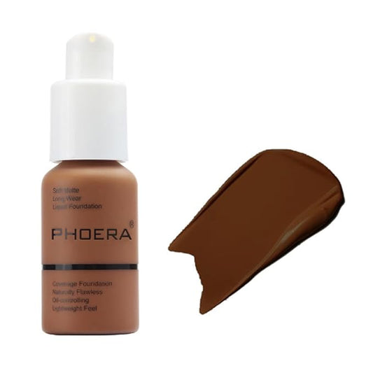 2Pcs Liquid Foundation Full Coverage 24HR Matte Oil Top (1pcs-110) 30ml