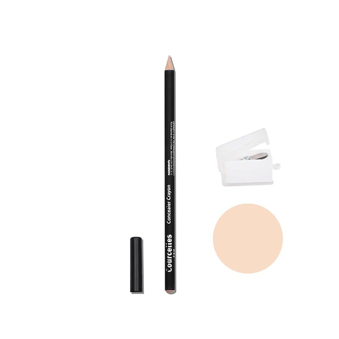 [K-Beauty Makeup] Courcelles Concealer Pencil CC706/CC707/CC708, Hard type-Natural (CC707-Medium Beige+Sharpener)