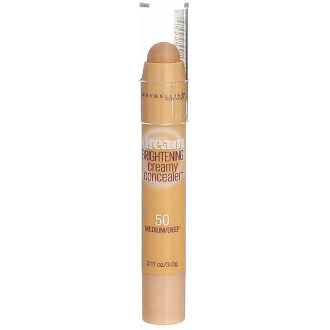 Maybelline New York Dream Brightening Creamy Concealer, Medium/Deep, 0.11 oz