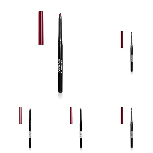 COVERGIRL - Exhibitionist All-Day Lip Liner, Retractable Tip, Easy application, Smudge, Transfer, Mask - Proof, 100% Cruelty-Free (Pack of 5)