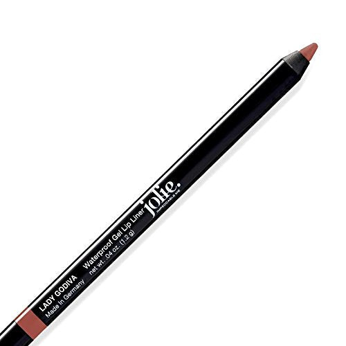 Jolie Glide-On Lip Pencil Long-Lasting, Waterproof Gel Lip Liner (Lady Godiva)