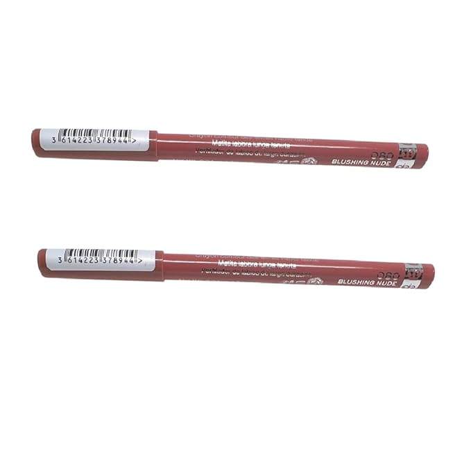 Rimmel Pack of 2 1000 Kisses Lip Liner, Blushing
