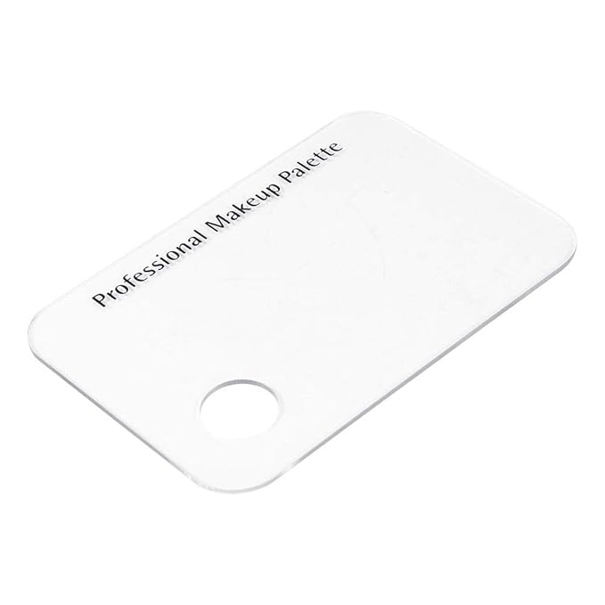 Makeup Palette with Spatula, Rotekt Clear Acrylic Makeup