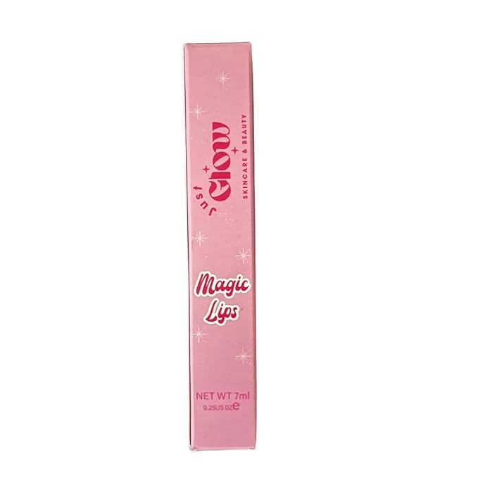 Just Glow Skincare & Beauty Magic Lips Color Changing Lip Gloss - Color Changing Lip Oil - Non-sticky, Hydrating, Moisturizing, Repairing and Nourishing Lip Gloss- Strawberry Cheesecake (0.25oz)
