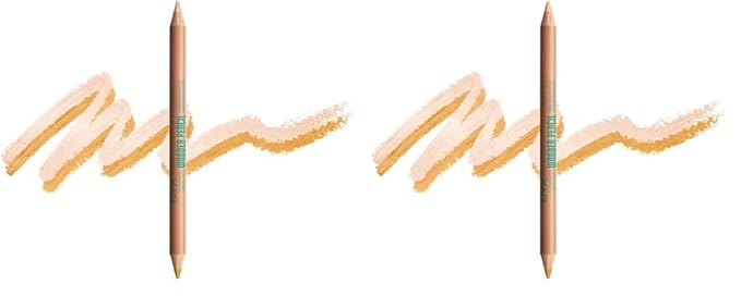 NYX PROFESSIONAL MAKEUP Wonder Pencil, Multi-Use Micro Highlighter & Concealer Stick - Deep (Pack of 2)