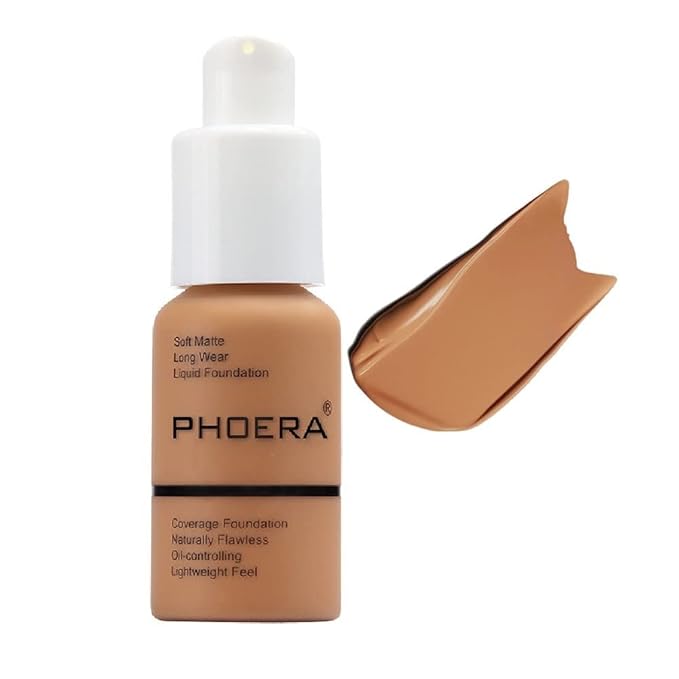 PHOERA Foundation, Flawless Soft Matte Liquid Foundation Makeup
