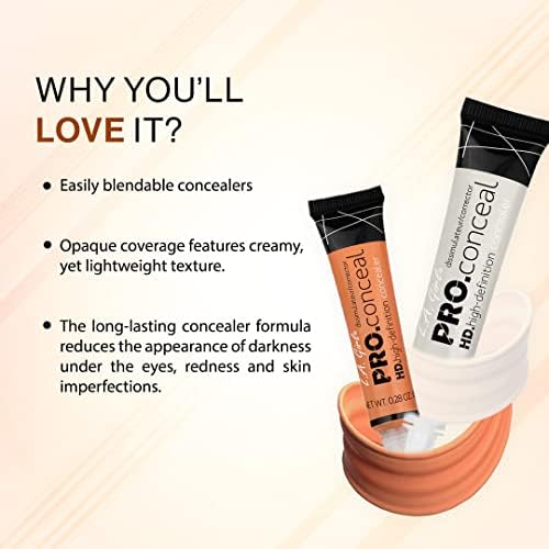 LA Girl Pro Coneal HD. High Definiton Concealer pc Highlighter) 0.28 oz