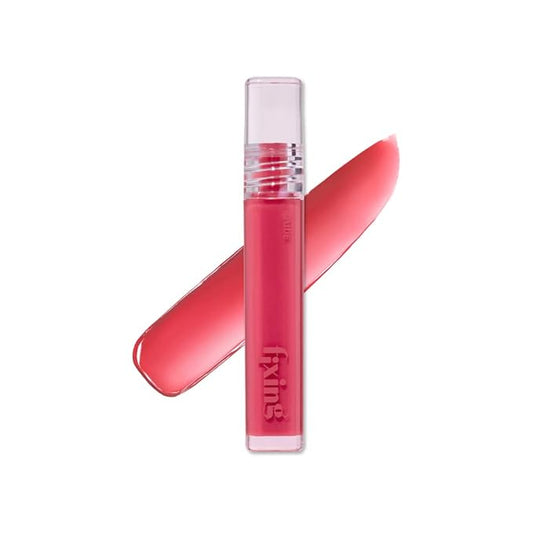 ETUDE Glow Fixing Tint #4 Chilling Red | Non-sticky Glossy Shine Lip stain | Fills up with comfortable moisture | Tinting for dry lips