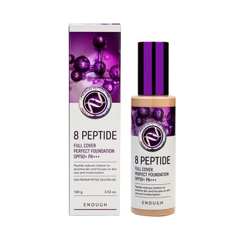 Enough 8 Peptide, Full Cover Perfect Foundation, SPF 3.53 oz