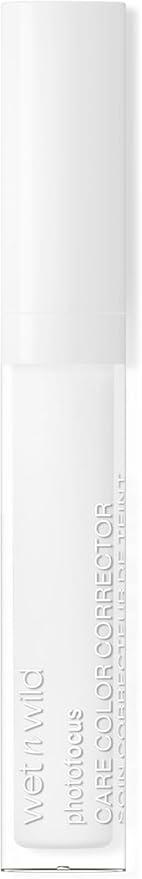 wet n wild Photo Focus Care Color Corrector, Niacinamide-Infused, Seamlessly Buildable for All Skin Types, Lightweight Formula for Flawless Correction, Vegan & Cruelty-Free - White
