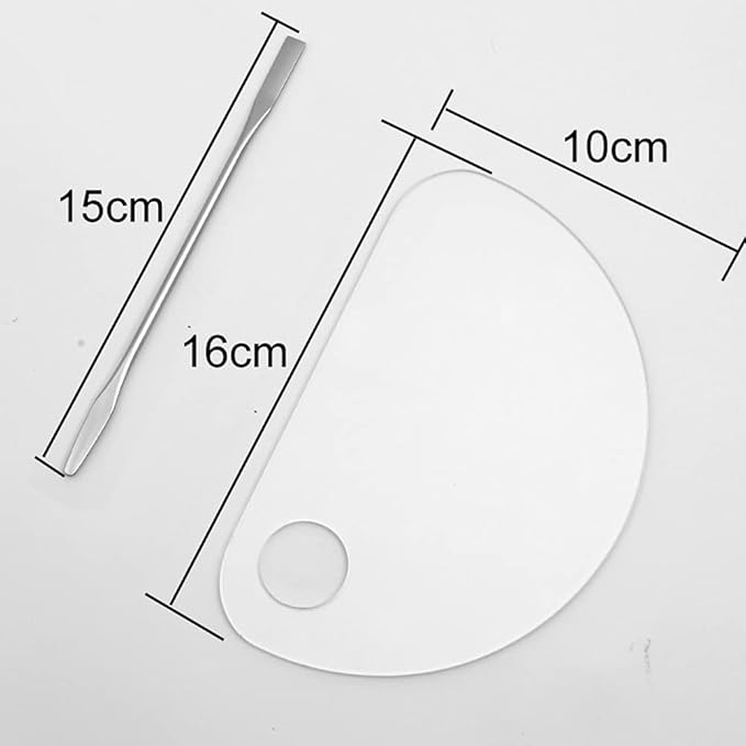 Set of 2 Semicircle Acrylic Makeup Palette