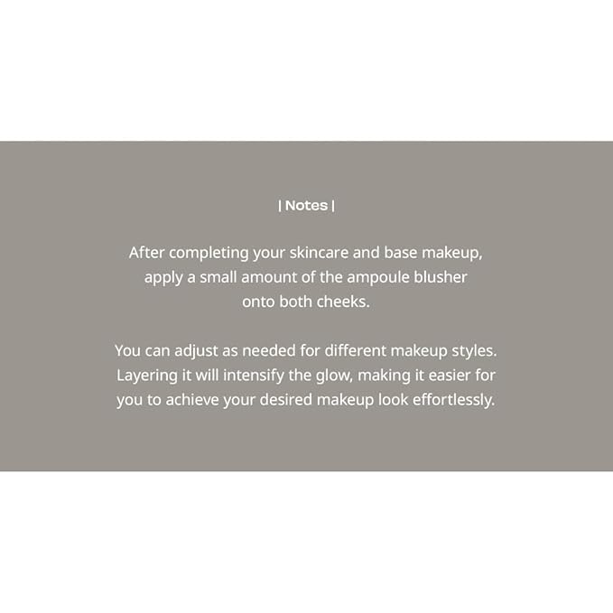 Moist Ampoule Blusher, Buildable Water-based Formula, Infused with 20ml