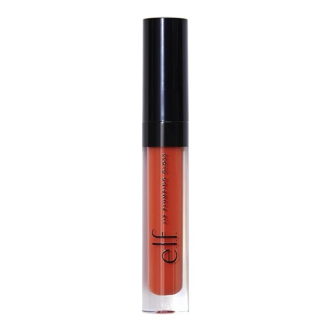 e.l.f. Lip Plumping Gloss, High-Shine Sheer Color, Hydrates & Creates Fuller Lips With Vitamin E, Vegan & Cruelty-Free, Bahama Mama, 0.1 Fl Oz (Pack of 1)
