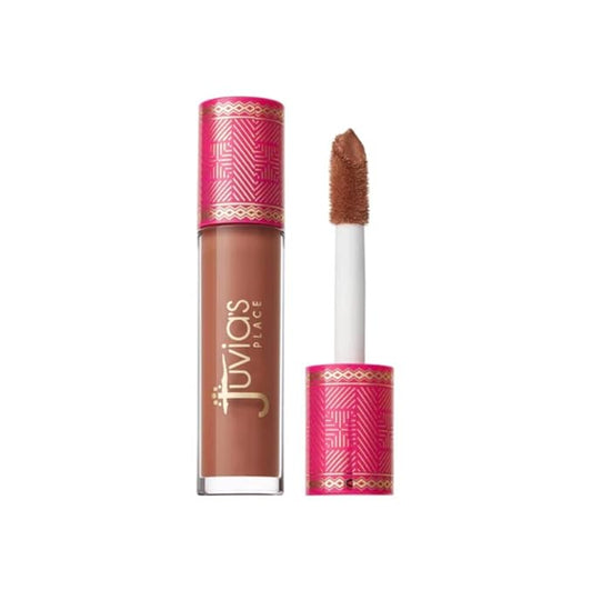 Juvia's Place Lip Gloss Reflect Caramel Rose, Warm Toned Soft Brown, Smooth and Creamy Long Lasting Non-Sticky Luscious High Shine Glow, 16 oz,