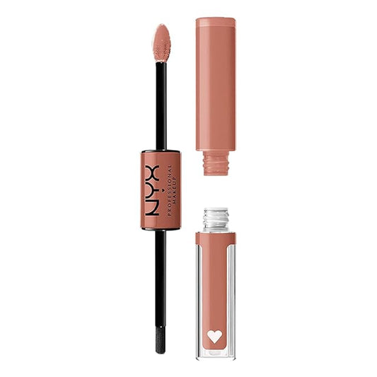 NYX PROFESSIONAL MAKEUP Shine Loud, Long-Lasting Liquid Lipstick with Clear Lip Gloss - Global Citizen (Medium Neutral Nude)