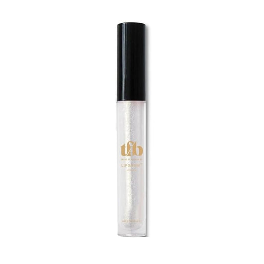 Trust Fund Beauty Lipgasm Lipgloss - Iced Out, Silver Sparkle, Clear, Moisturizing, 4g/0.14 fl oz. Vegan, Cruelty-Free, 21-Free