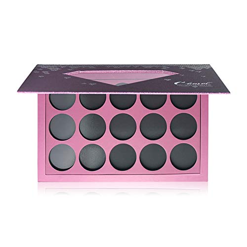 Large-Sized Empty Magnetic Makeup Palette with Diamond-Shaped Transparent