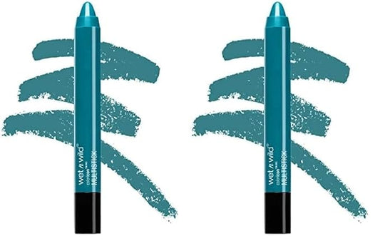 wet n wild Color Icon Cream Eyeshadow Makeup Multi-Stick Teal Not So Calm Waters (Pack of 2)