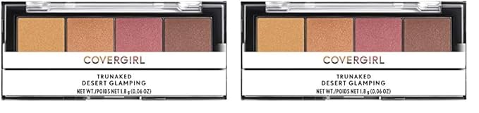 COVERGIRL Trunaked Quad Eyeshadow Palette, Glamping, Desert Glamping, 0.06 Ounce (Pack of 2)
