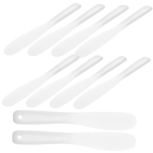 Beaupretty 10pcs Tool Stick White Makeup Silicone Makeup