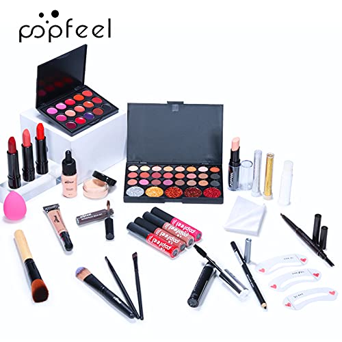 Makeup Sets For Women Brush Sets(Eyeshadow,Primer,Concealer,lipstick,lipgloss,Eyeliner,Eyebrow,Makeup