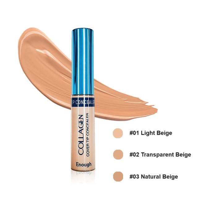 Enough Collagen Cover Tip Concealer - Full Coverage / 9g) 01 L