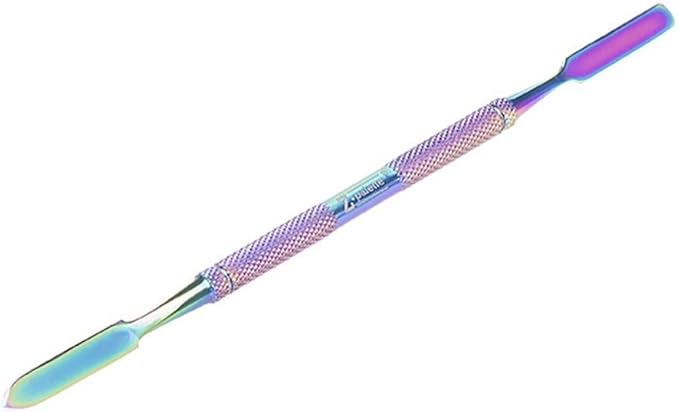 De-Potting Spatula, Dual-Ended Multicolor Steel Tool for Makeup